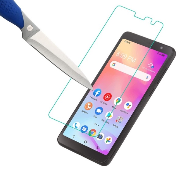 3-Pack Mr.Shield Designed For Tracfone Alcatel TCL A3 / TCL A30 (Tempered Glass) - Picture 13 of 14